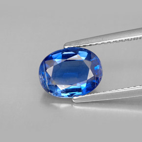 Cyanite bleue naturelle coupe ovale, 2,28 ct, VS