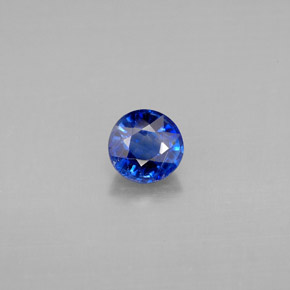 Cyanite bleue naturelle coupe roude, 0,71 ct, SI