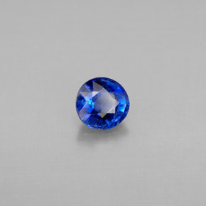 Cyanite bleue naturelle coupe roude, 0,71 ct, SI