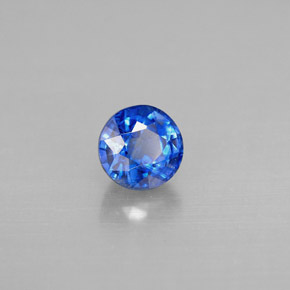 Cyanite bleue naturelle coupe roude, 0,87 ct, SI