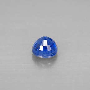 Cyanite bleue naturelle coupe roude, 0,87 ct, SI