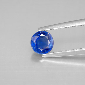 Disthène Bleu naturelle Coupe roude, 0.77 ct, SI