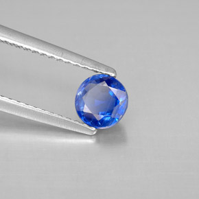 Disthène Bleu naturelle Coupe roude, 0.77 ct, SI