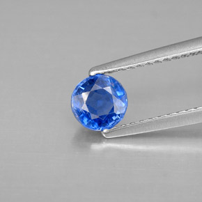 Cyanite bleue naturelle coupe roude, 0,69 ct, SI