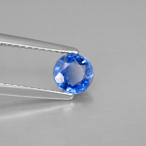 Cyanite bleue naturelle coupe roude, 0,69 ct, SI