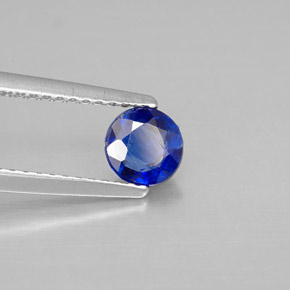 Cyanite bleue naturelle coupe roude, 0,73 ct, SI