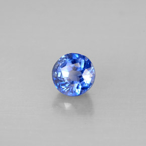 Disthène Bleu naturelle Coupe roude, 0.86 ct, SI