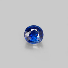Cyanite bleue naturelle coupe roude, 0,93 ct, VS-SI