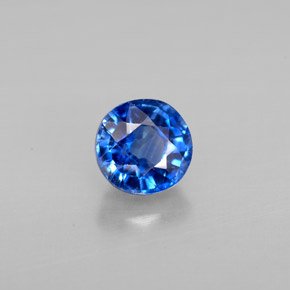 Disthène Bleu naturelle Coupe roude, 1.17 ct, VS-SI
