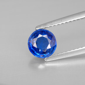 Disthène Bleu naturelle Coupe roude, 0.96 ct, VS-SI