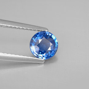 Disthène Bleu naturelle Coupe roude, 0.91 ct, VS-SI