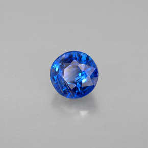Cyanite bleue naturelle coupe roude, 1,24 ct, VS-SI