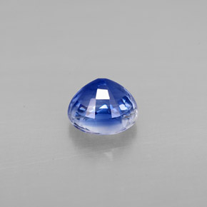 Cyanite bleue naturelle coupe roude, 1,24 ct, VS-SI