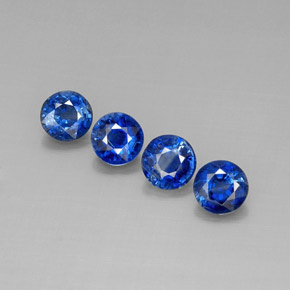 Achetez naturel ct Bleu Disthène gems, Coupe roude, En provenance Népal chez GemSelect. En stock, livraison internationale!