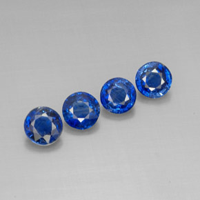 Achetez naturel ct bleue cyanite gems, coupe roude, en provenance népal chez gemselect. en stock, livraison internationale!