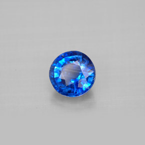 Cyanite bleue naturelle coupe roude, 1,18 ct, VS-SI