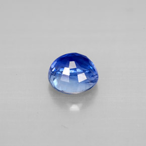 Cyanite bleue naturelle coupe roude, 1,37 ct, VS-SI