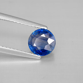 Cyanite bleue naturelle coupe roude, 1,13 ct, VS-SI