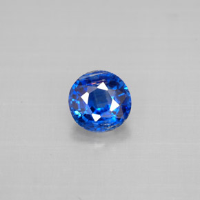 Cyanite bleue naturelle coupe roude, 1,05 ct, VS-SI