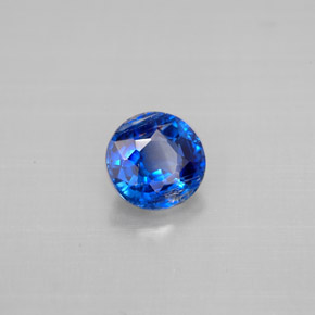 Cyanite bleue naturelle coupe roude, 1,05 ct, VS-SI