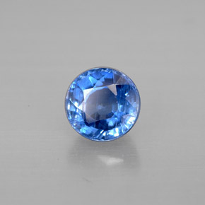 Disthène Bleu naturelle Coupe roude, 1.24 ct, VS-SI