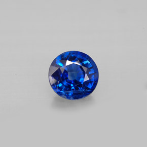 Cyanite bleue naturelle coupe roude, 1,06 ct, VS