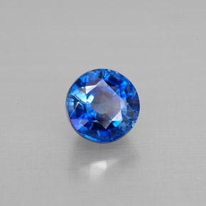 Cyanite bleue naturelle coupe roude, 1,34 ct, VS-SI