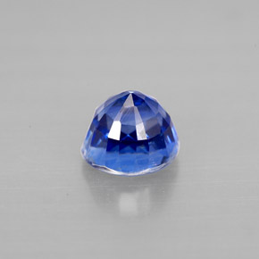 Cyanite bleue naturelle coupe roude, 1,34 ct, VS-SI