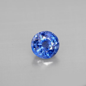 Cyanite bleue naturelle coupe roude, 0,97 ct, VS-SI