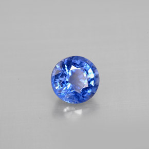 Cyanite bleue naturelle coupe roude, 0,97 ct, VS-SI