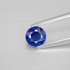 Cyanite bleue naturelle coupe roude, 1,08 ct, VS-SI