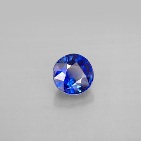 Cyanite bleue naturelle coupe roude, 1,23 ct, VS-SI