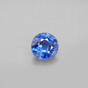 Cyanite bleue naturelle coupe roude, 0,85 ct, VS-SI