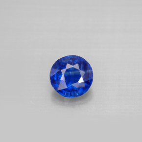 Cyanite bleue naturelle coupe roude, 1,00 ct, VS-SI