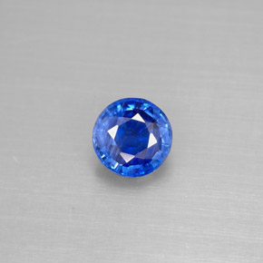 Cyanite bleue naturelle coupe roude, 1,13 ct, VS-SI
