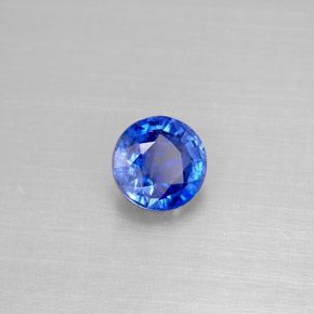 Cyanite bleue naturelle coupe roude, 1,13 ct, VS-SI