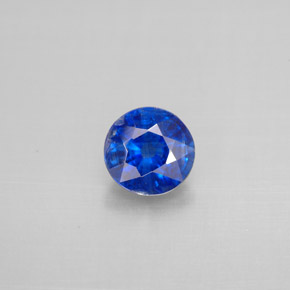 Cyanite bleue naturelle coupe roude, 0,99 ct, VS-SI