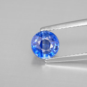 Cyanite bleue naturelle coupe roude, 1,15 ct, VS-SI