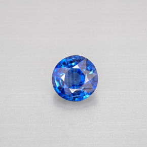 Cyanite bleue naturelle coupe roude, 1,03 ct, VS-SI