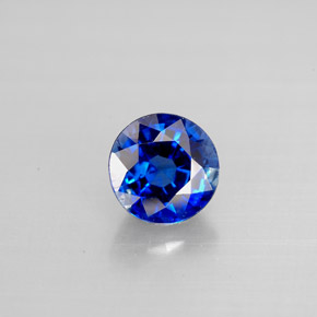 Cyanite bleue naturelle coupe roude, 1,16 ct, VS-SI