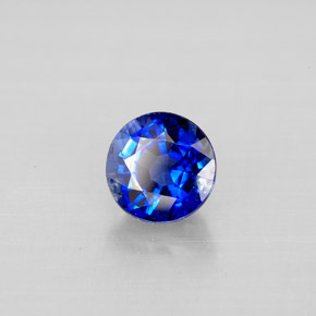 Cyanite bleue naturelle coupe roude, 1,16 ct, VS-SI