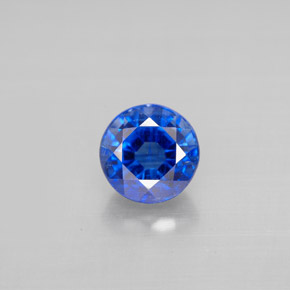 Cyanite bleue naturelle coupe roude, 1,30 ct, VS-SI