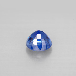 Cyanite bleue naturelle coupe roude, 1,30 ct, VS-SI