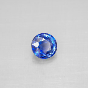 Cyanite bleue naturelle coupe roude, 1,00 ct, VS-SI