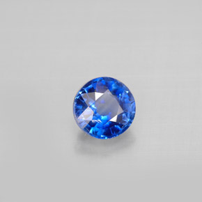 Cyanite bleue naturelle coupe roude, 1,02 ct, VS-SI