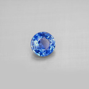 Cyanite bleue naturelle coupe roude, 0,92 ct, VS-SI