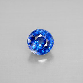 Cyanite bleue naturelle coupe roude, 1,20 ct, VS-SI