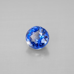 Cyanite bleue naturelle coupe roude, 1,20 ct, VS-SI