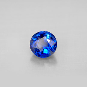 Cyanite bleue naturelle coupe roude, 1,19 ct, VS-SI