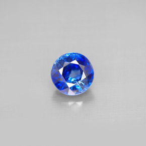 Cyanite bleue naturelle coupe roude, 1,12 ct, VS-SI